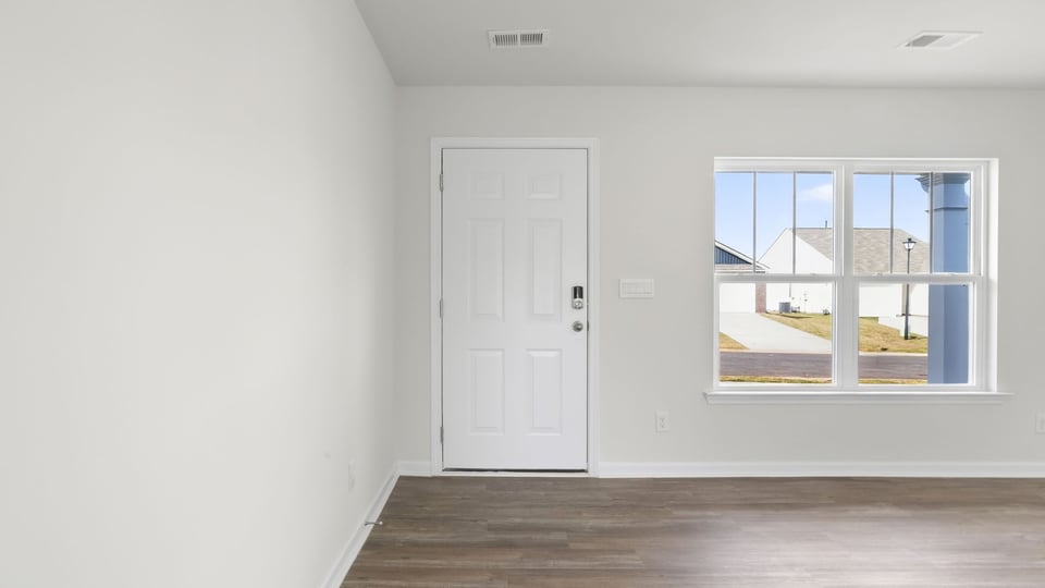 Living area with windows.