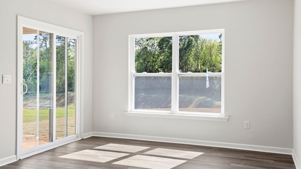 Living area with windows.