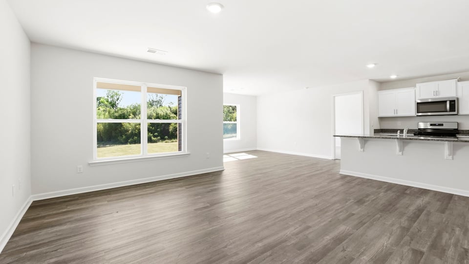 Living area with windows.