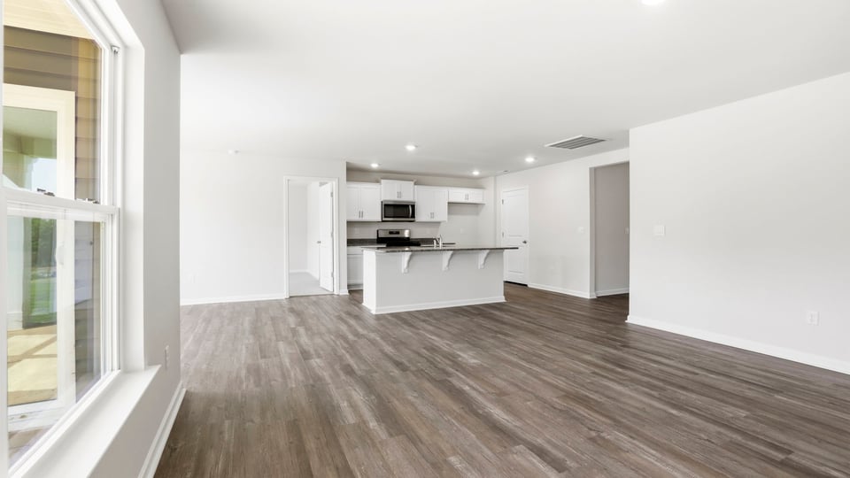 Living area with windows.