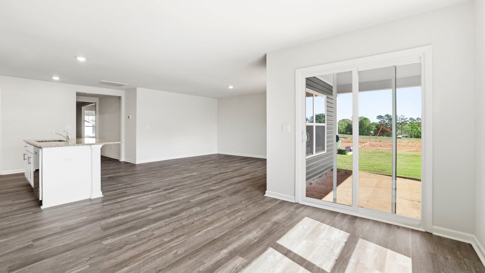 Living area with windows.