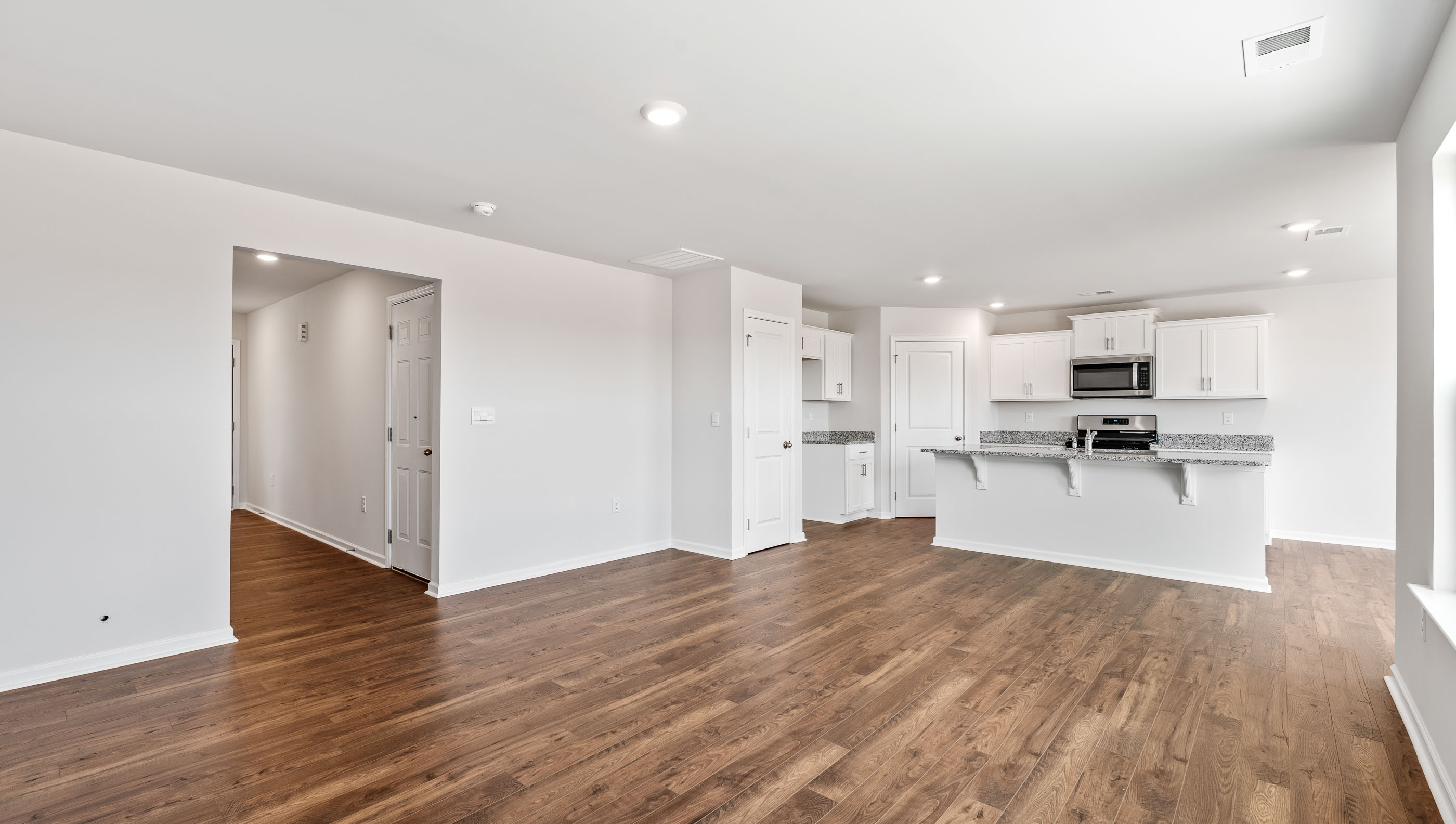 Living room with windows.