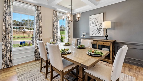 Dining area at front of home.