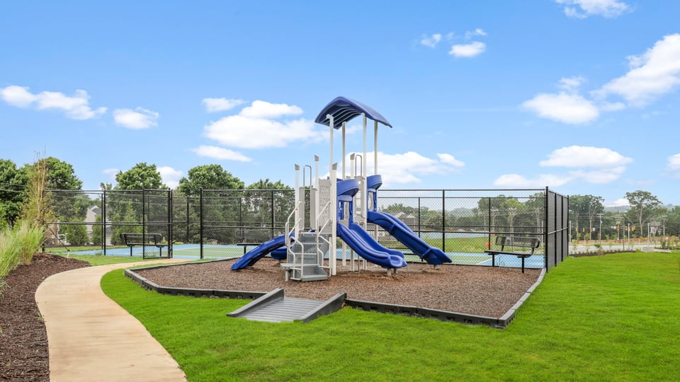 Playground amenity with slide.