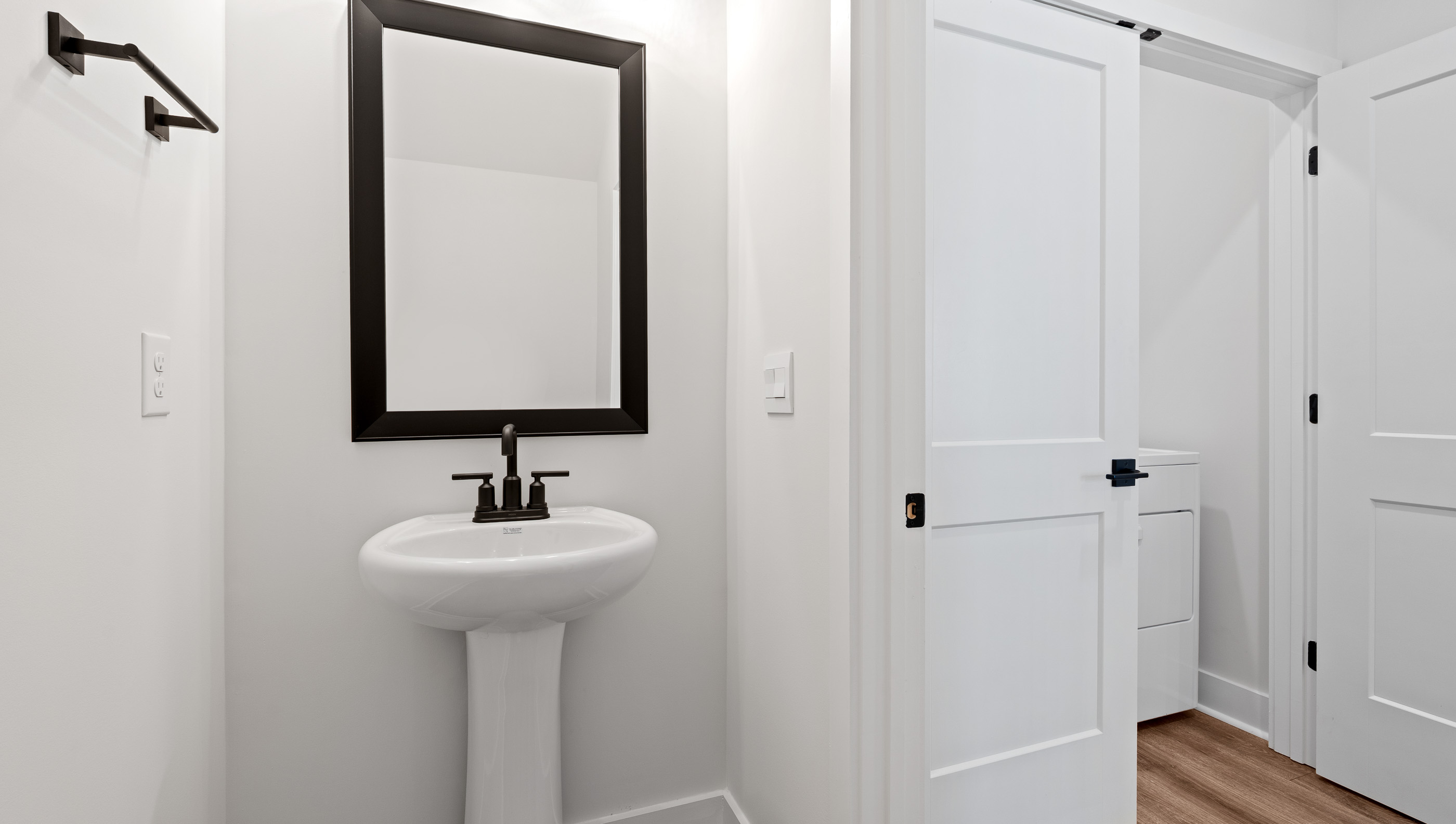 Half bath on the main level.