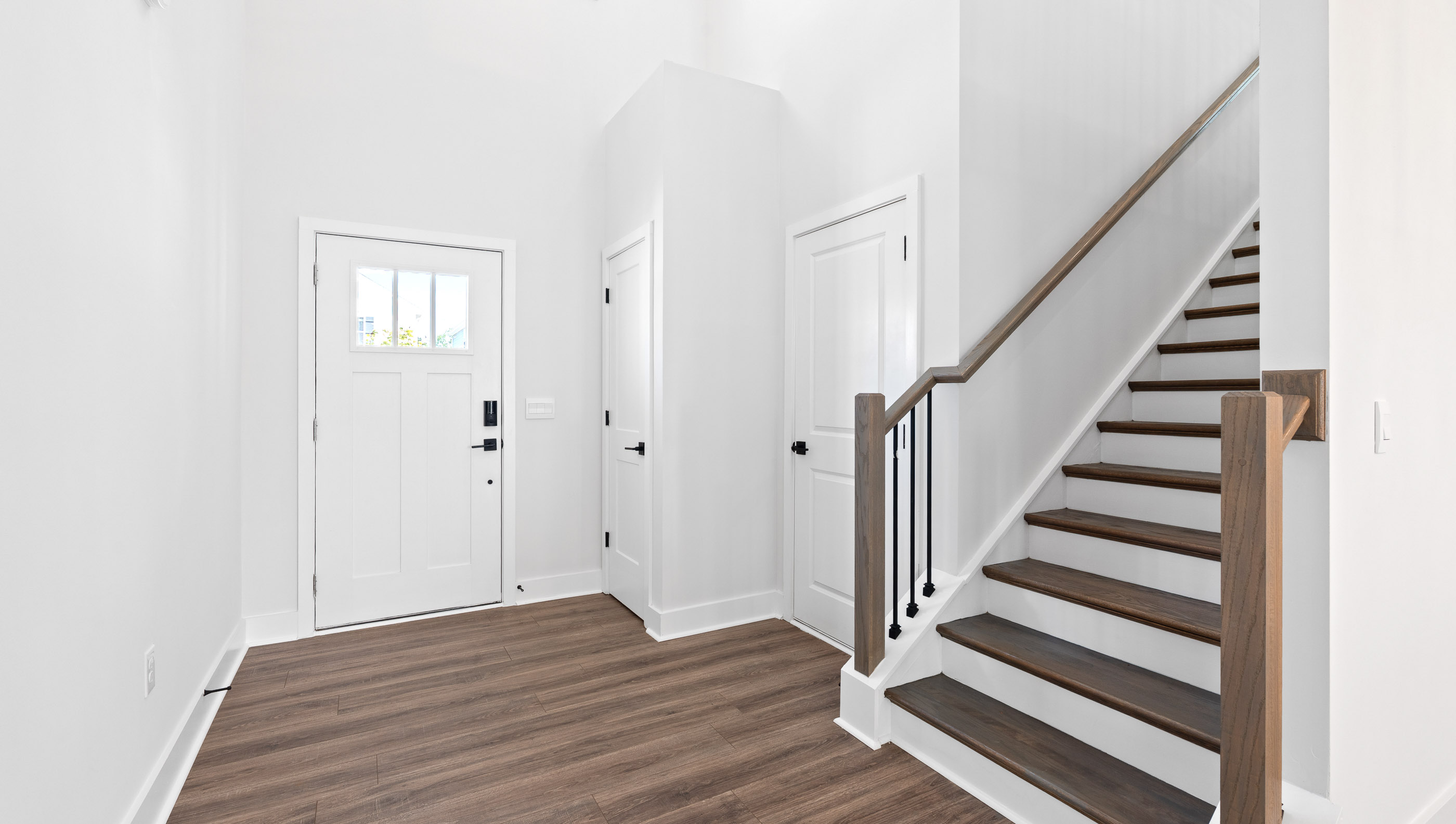 Stairwell off the foyer.