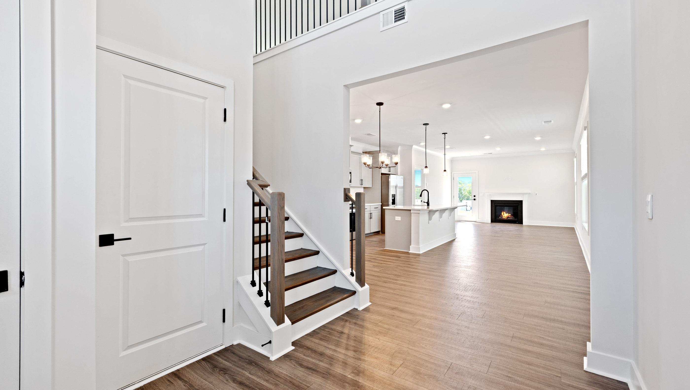 Entrance and view into the living area.