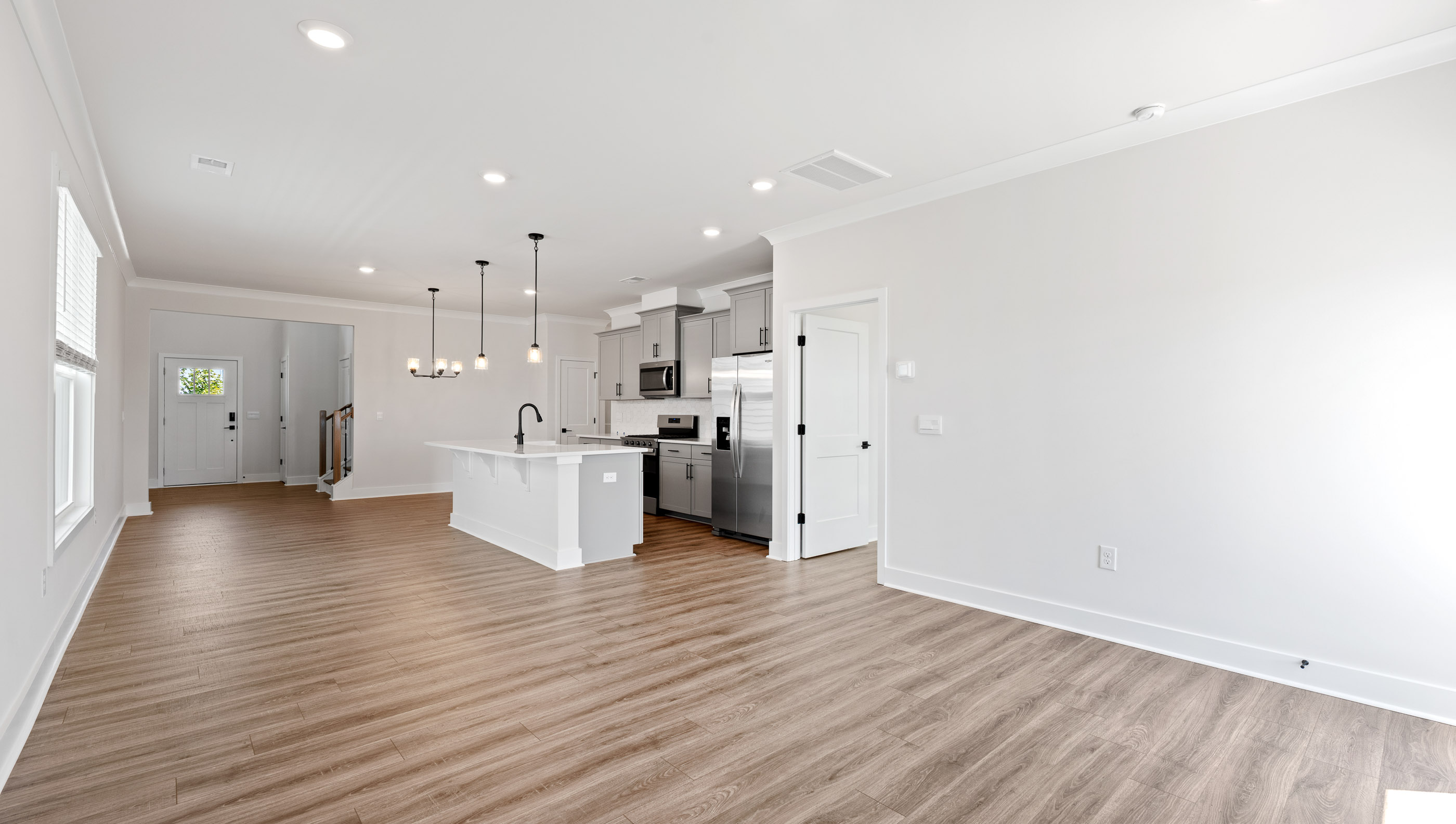 Open floor plan.