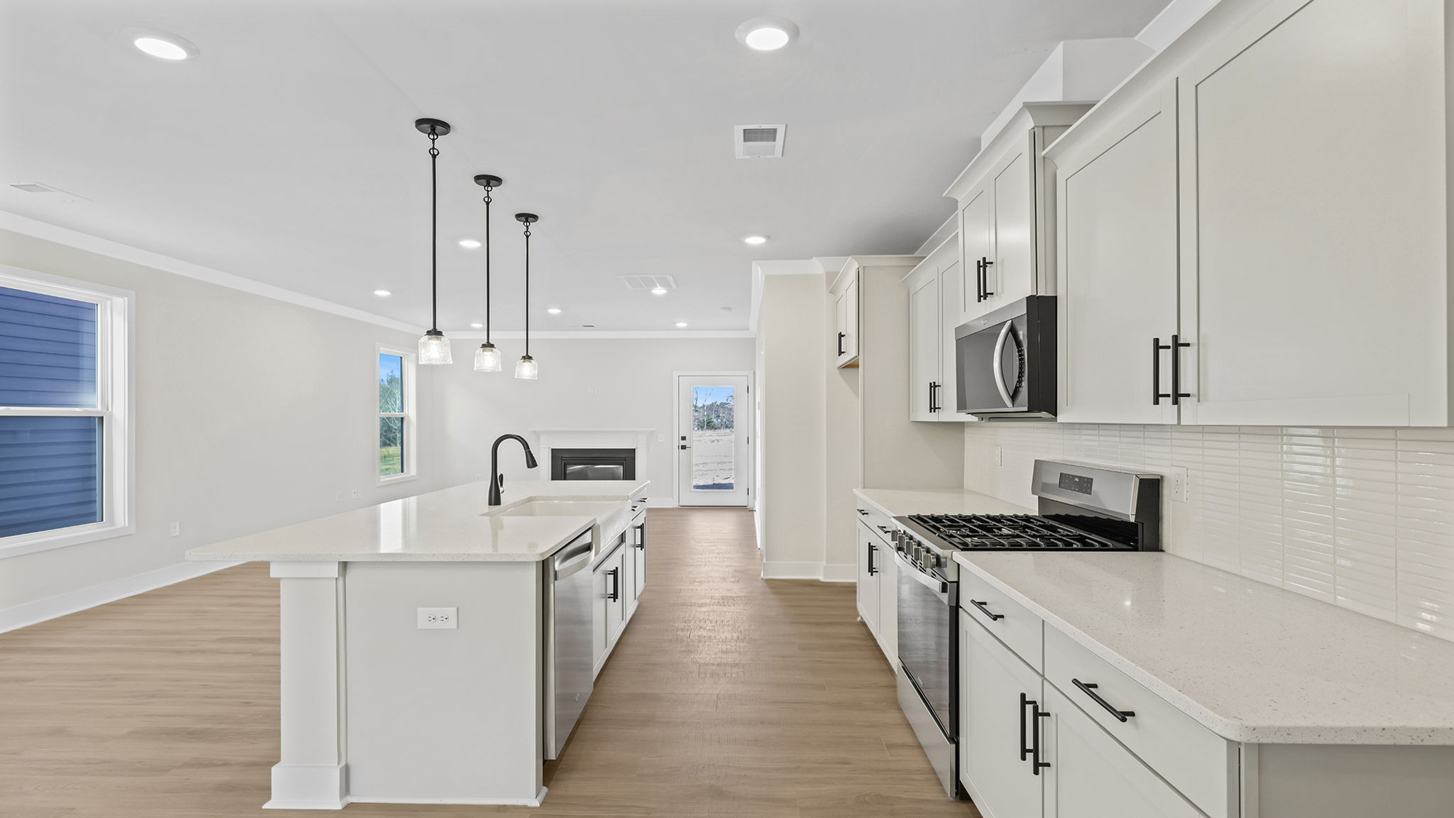 Beautiful white cabinetry.