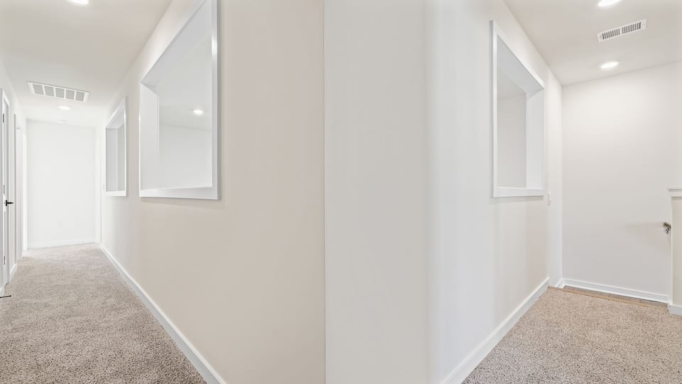 Upper level hallway.