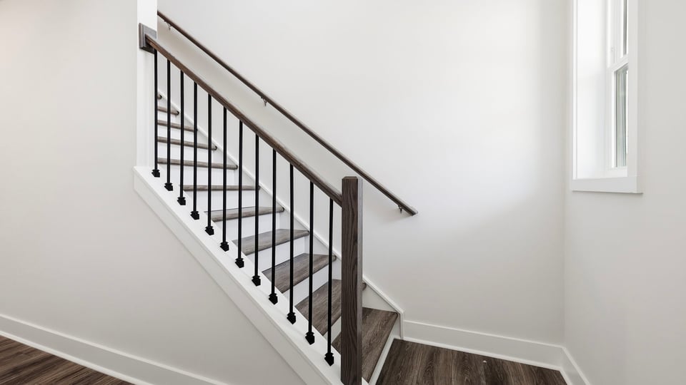 Stairs to second level.