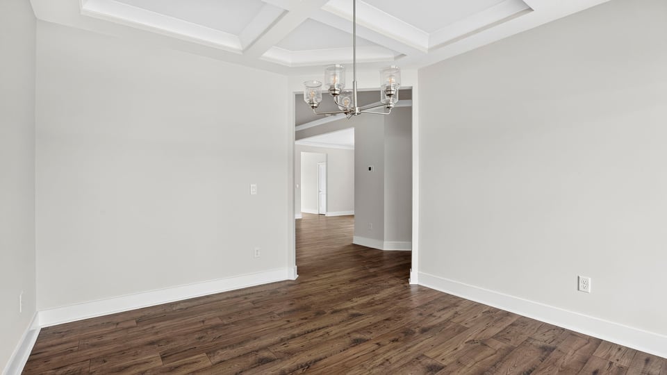 Dining area with windows.