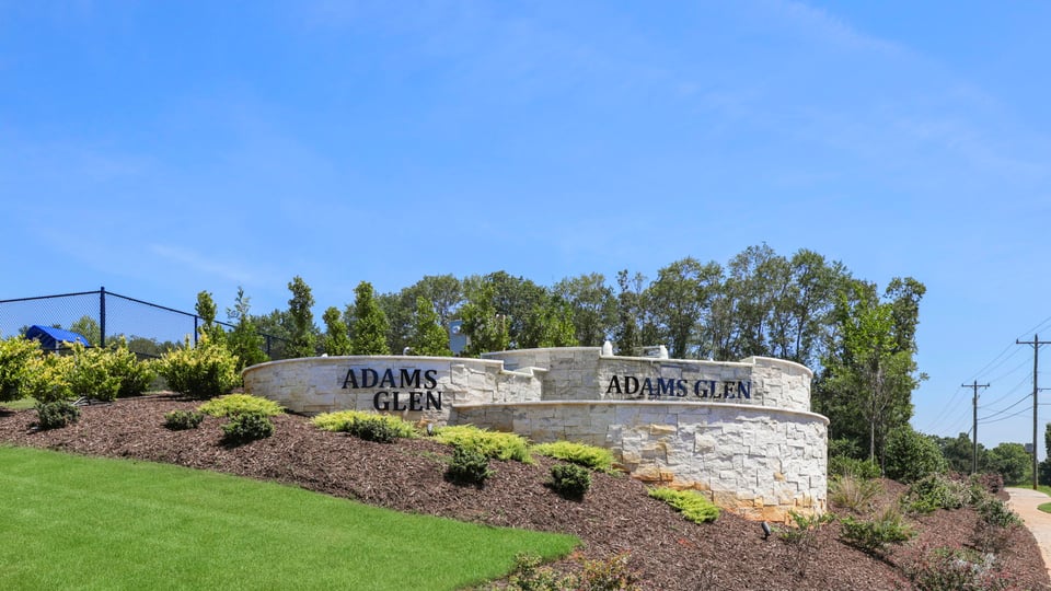 Front entrance monument.