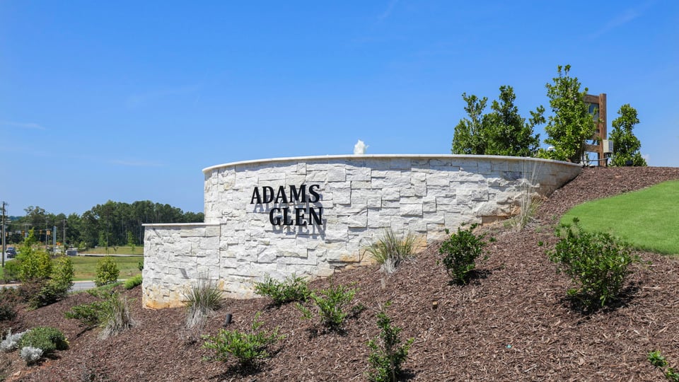 Front entrance monument.