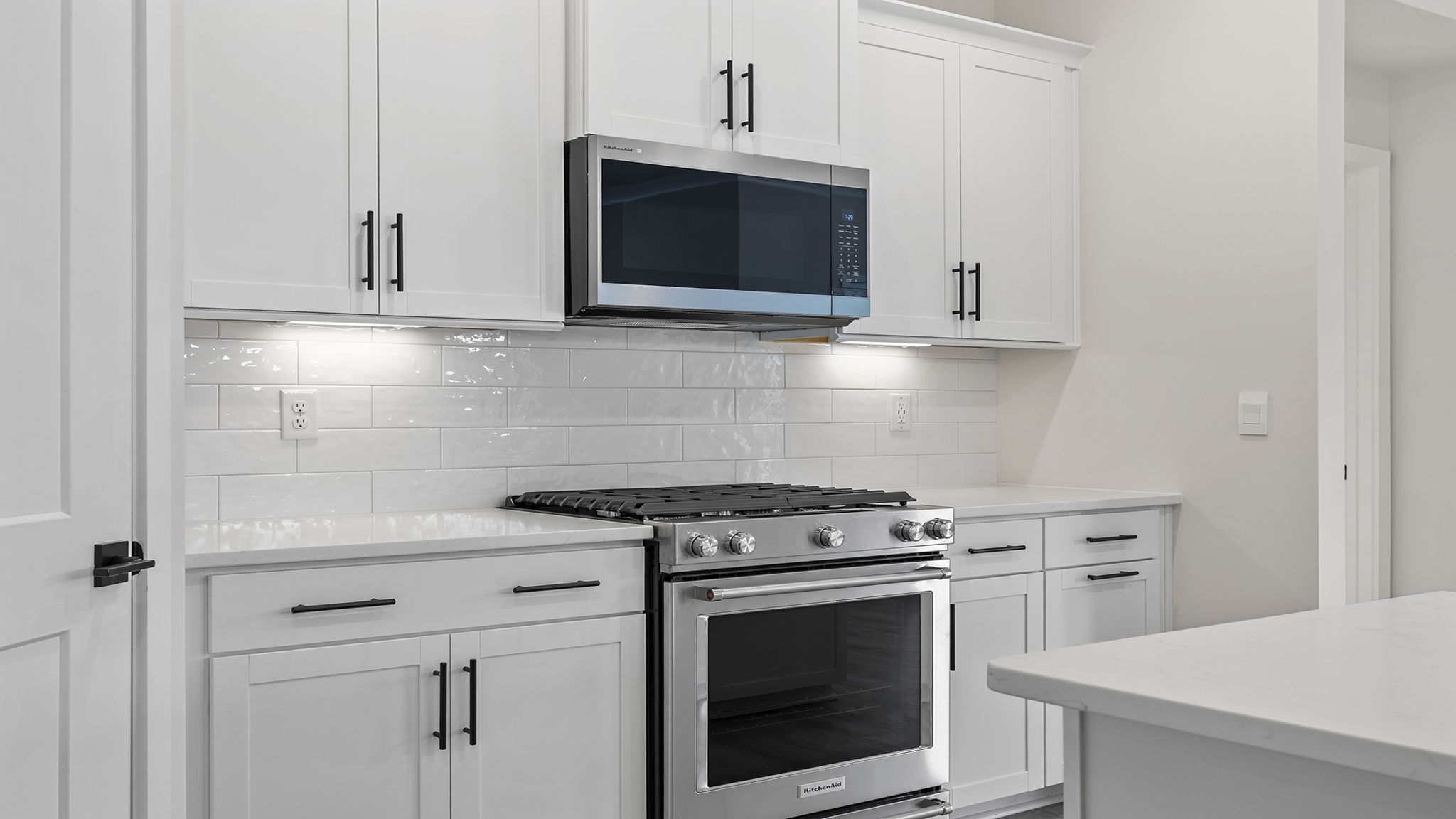 Stainless steel appliances.