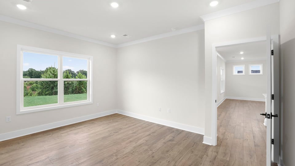 Dining area with windows.