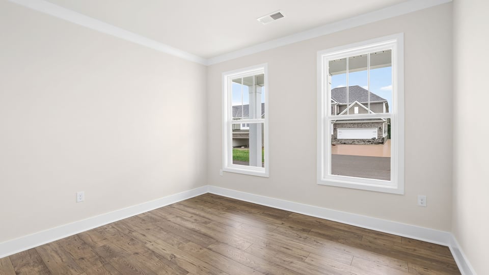 Dining area with windows.