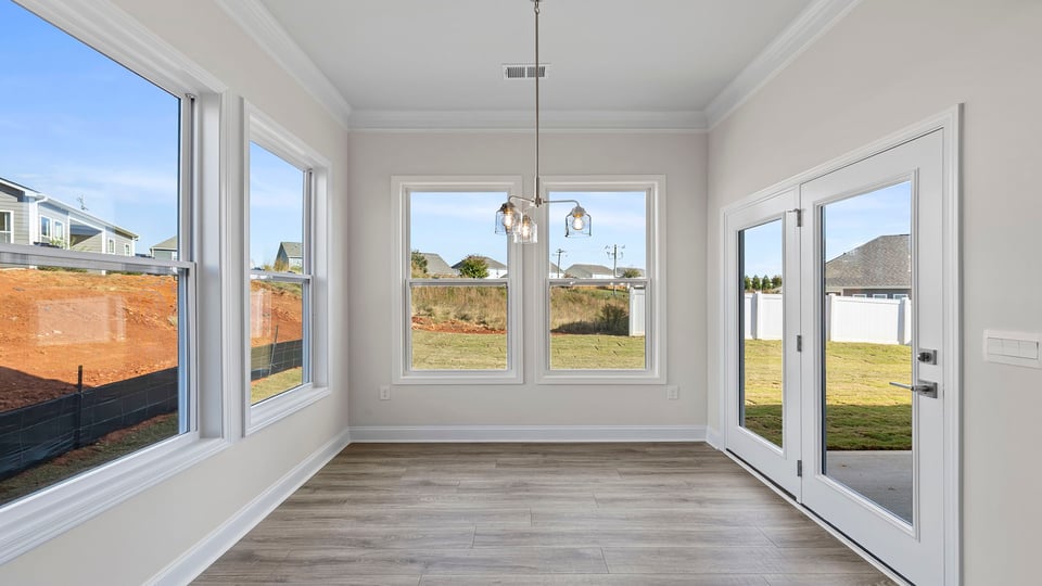 Sunroom with windows.