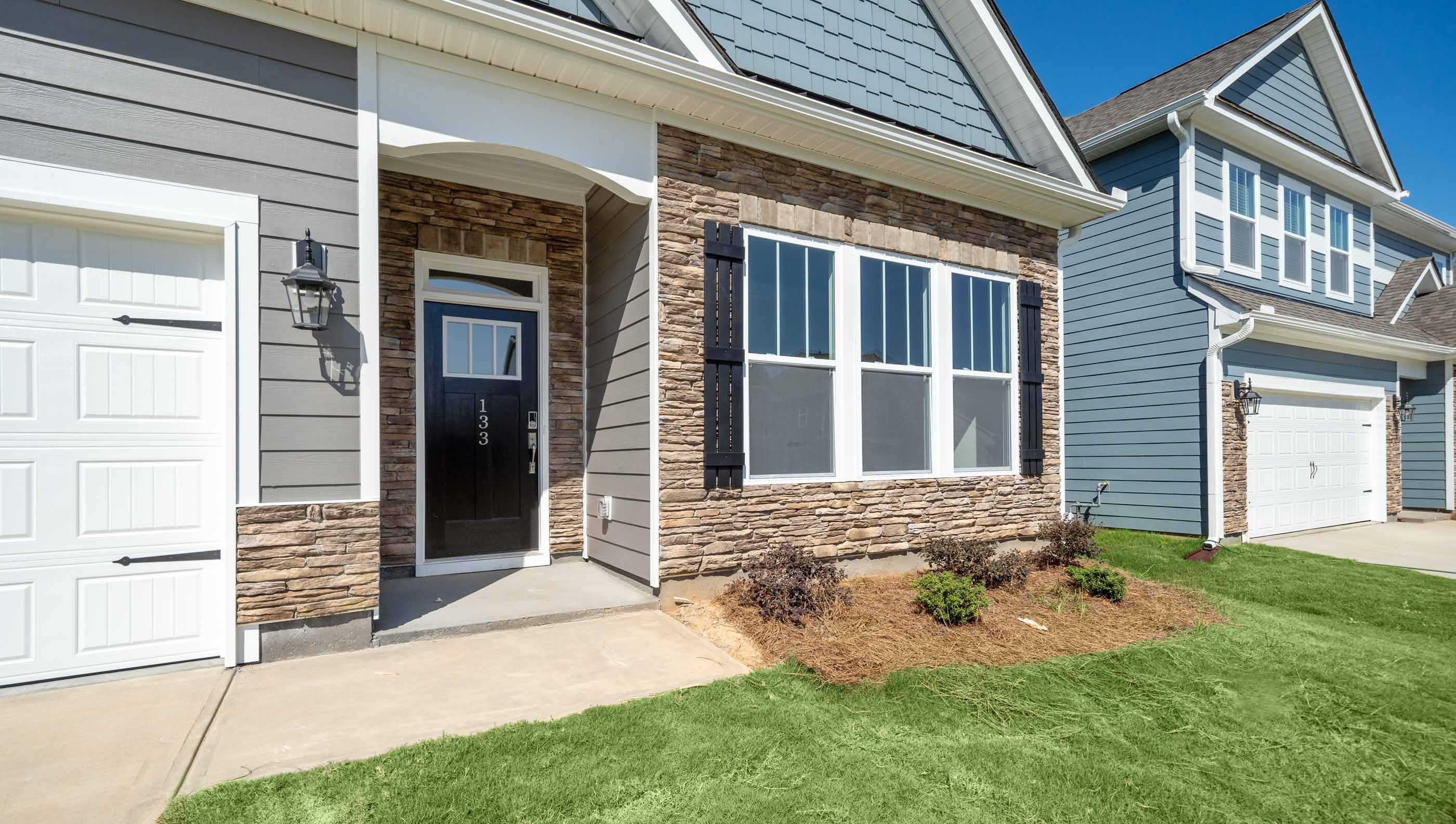 Inviting front porch.