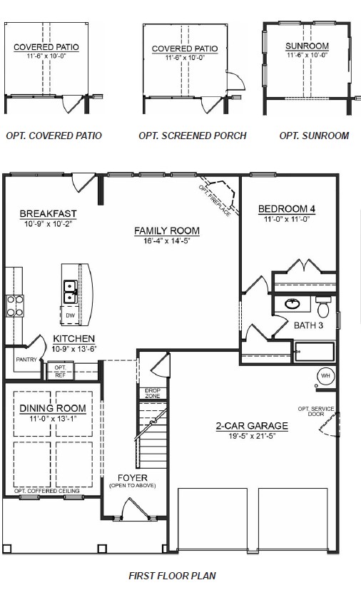 Fleetwood first floor floorplan