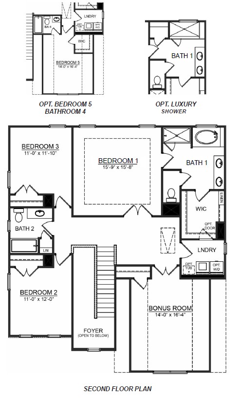 Fleetwood second floor floorplan.