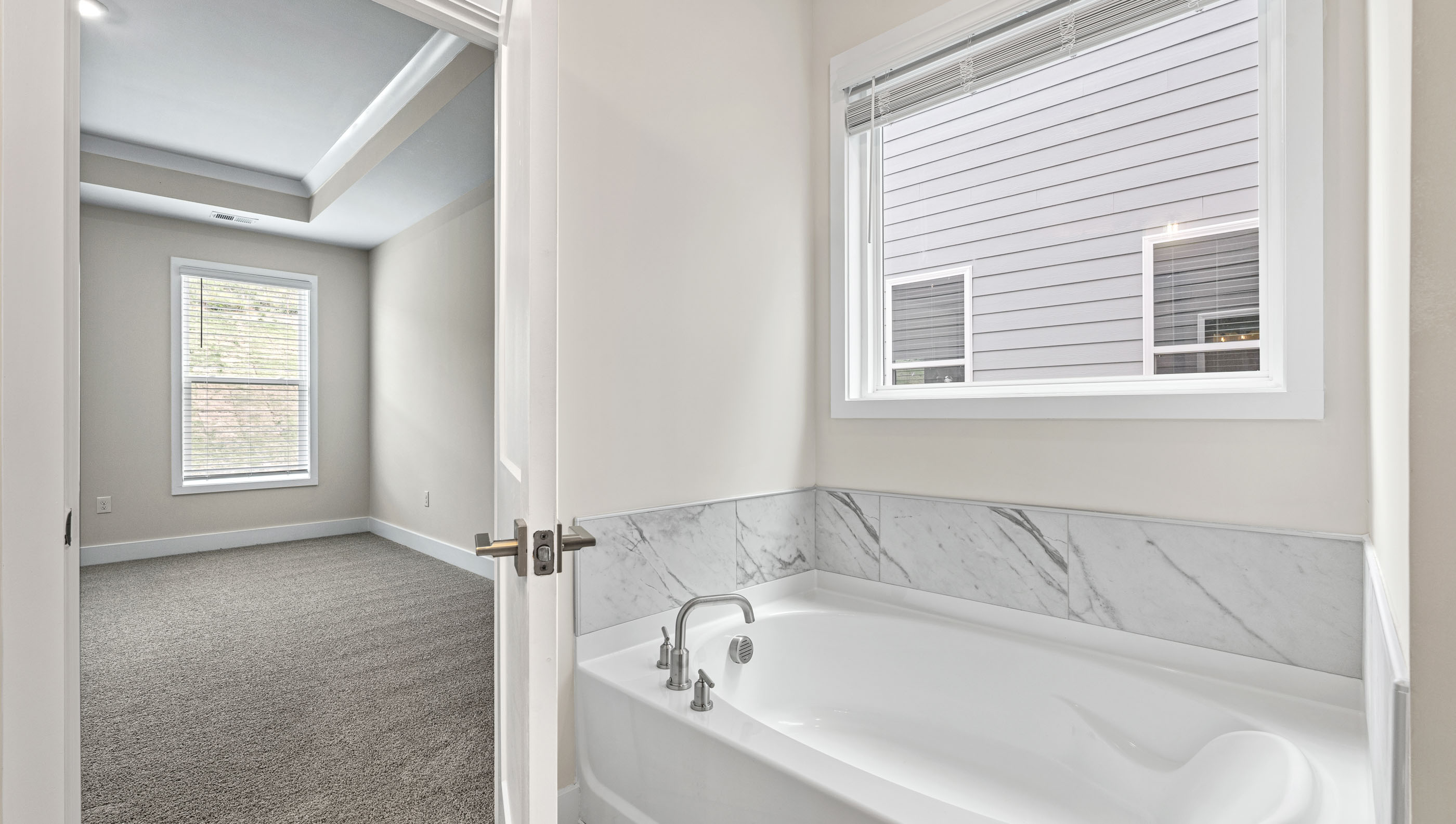 Primary bathroom garden tub.