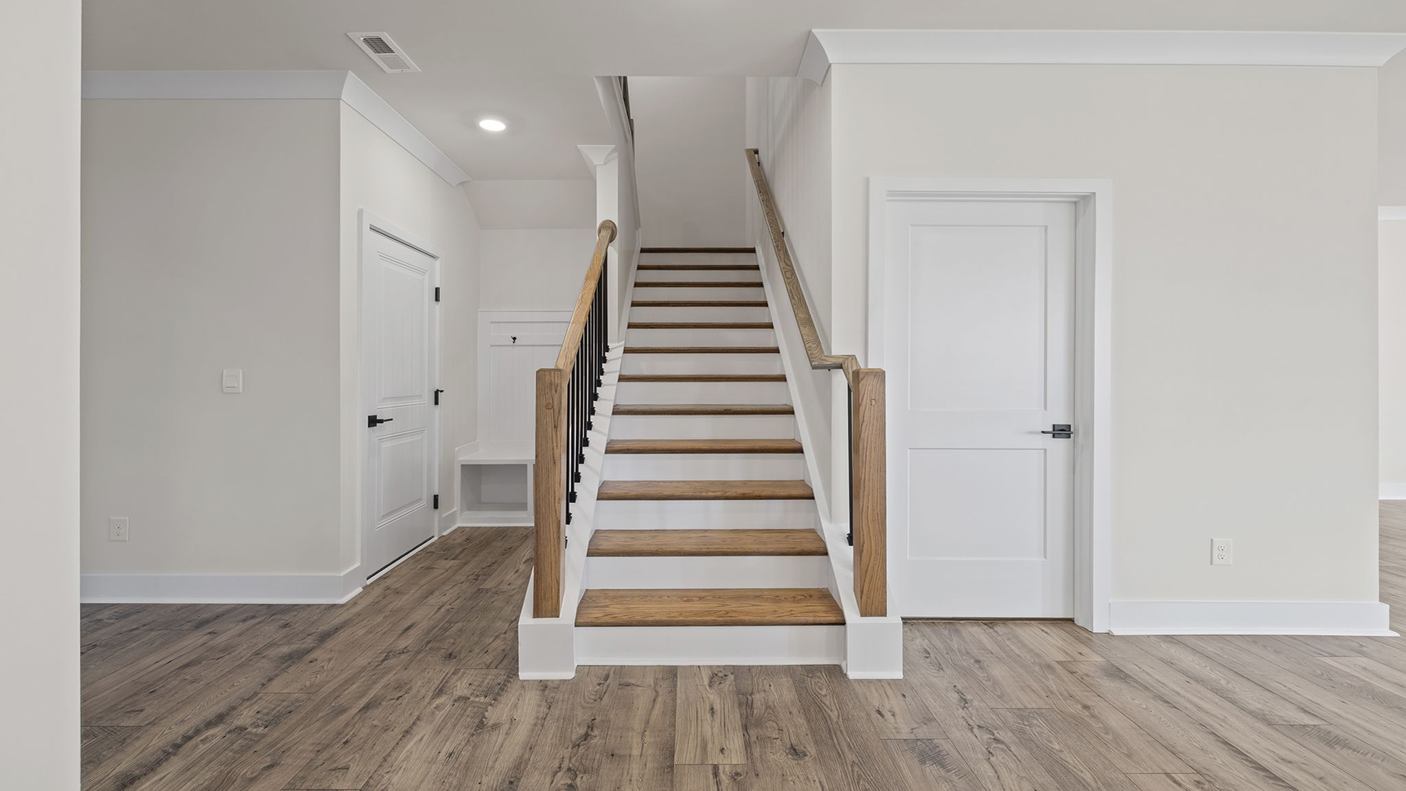 Stairwell to the upper level.