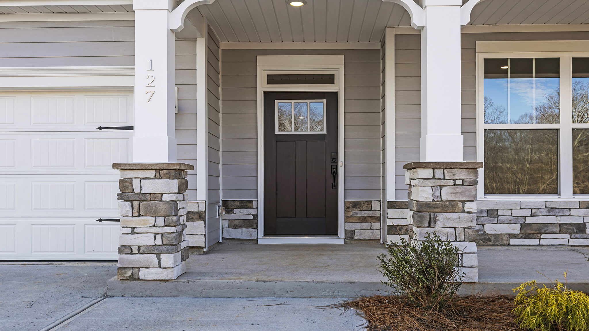 Inviting entry and front porch.
