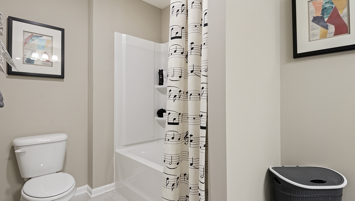 Bathroom with toilet.