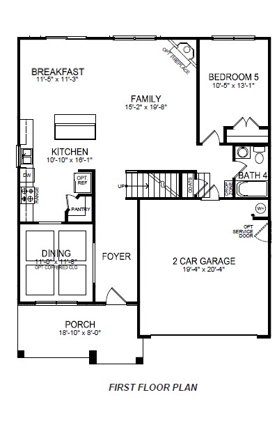 First floor floorplan of London.