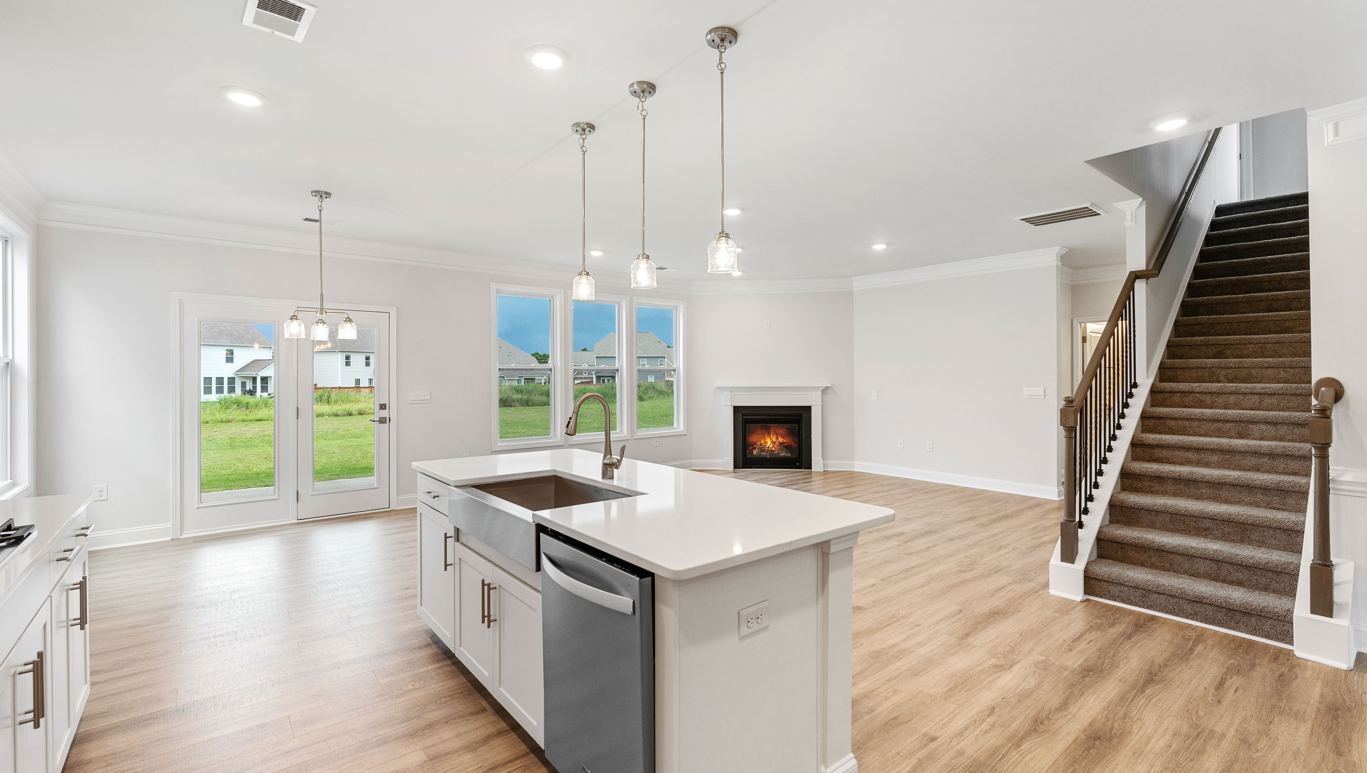 View of open floor plan.