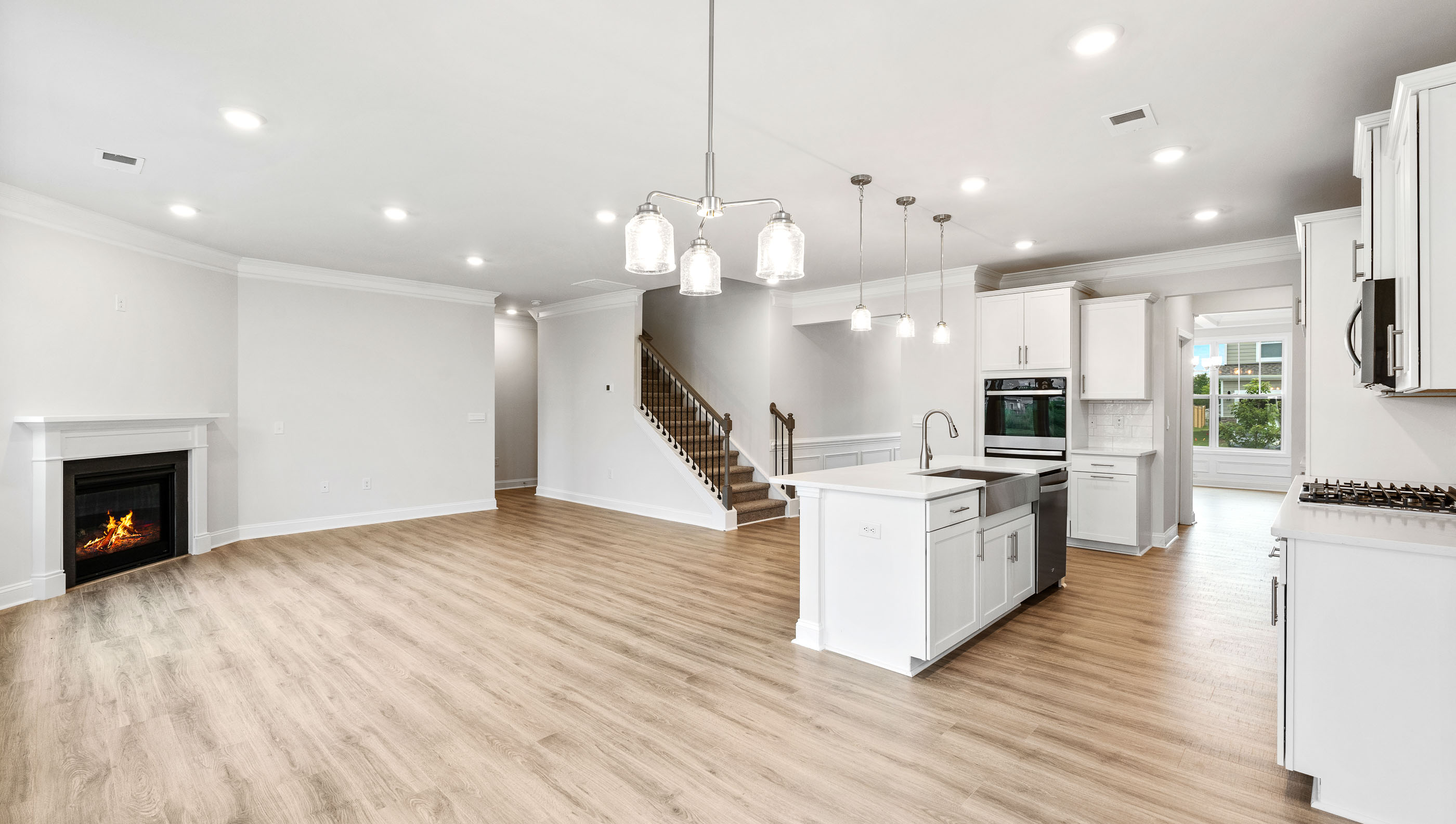 View of open floor plan.