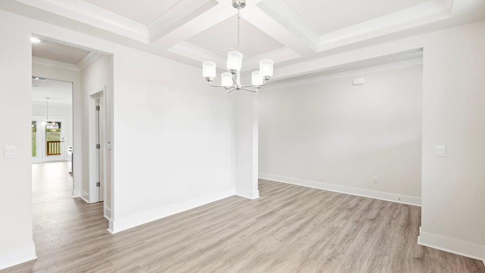Dining area with windows.