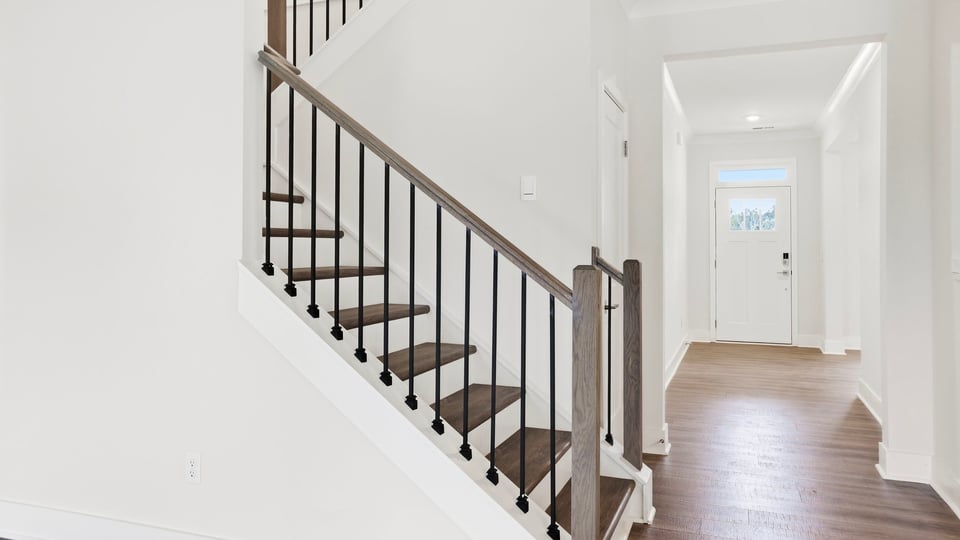 Stairs to second level.