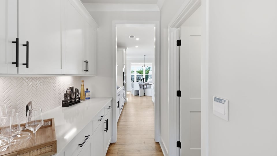 Bulter's pantry to kitchen.