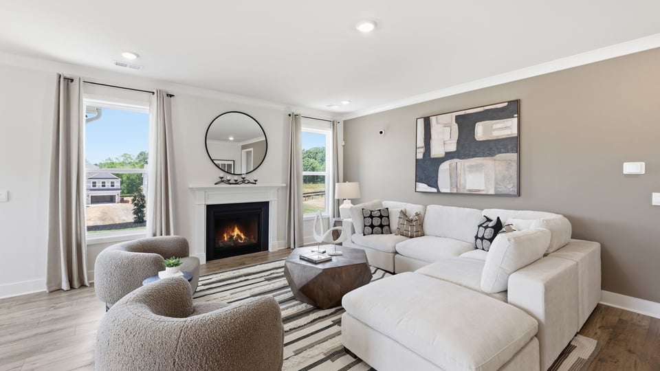 Living room with windows.
