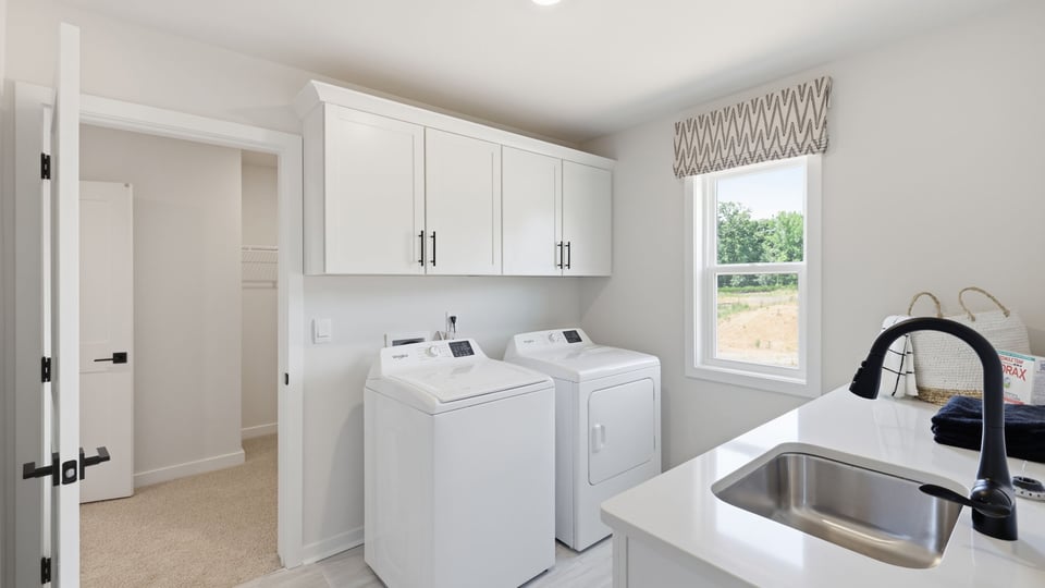 Laundry room with sink.