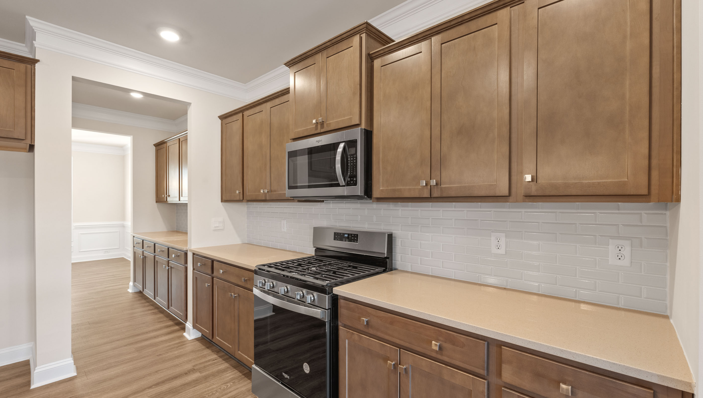 Stainless steel appliances.