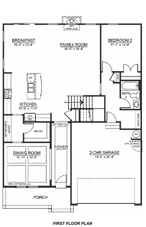 First floor floorplan.