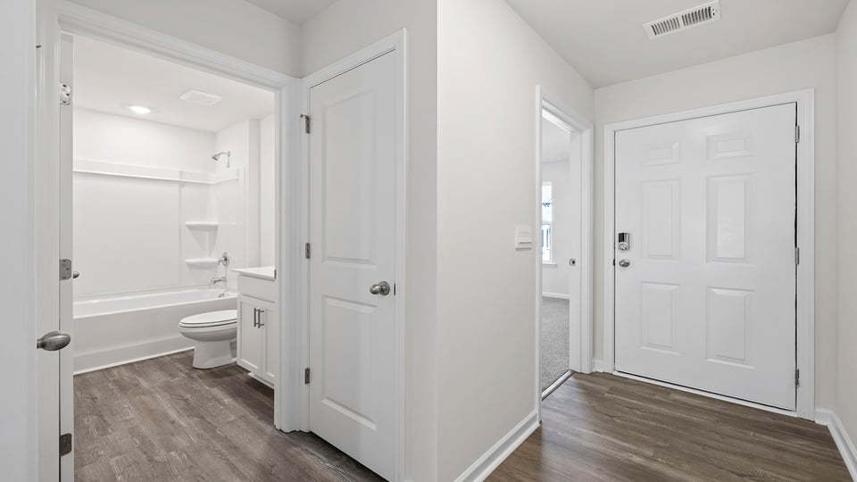 Entry showing bedrooms.