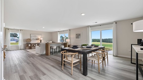 Dining area in the kitchen.