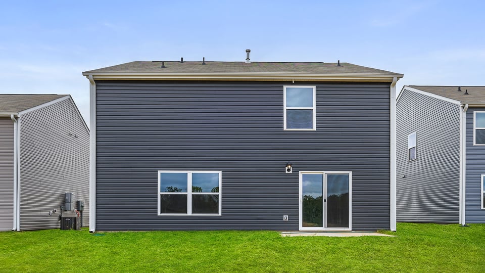 Exterior rear of home.