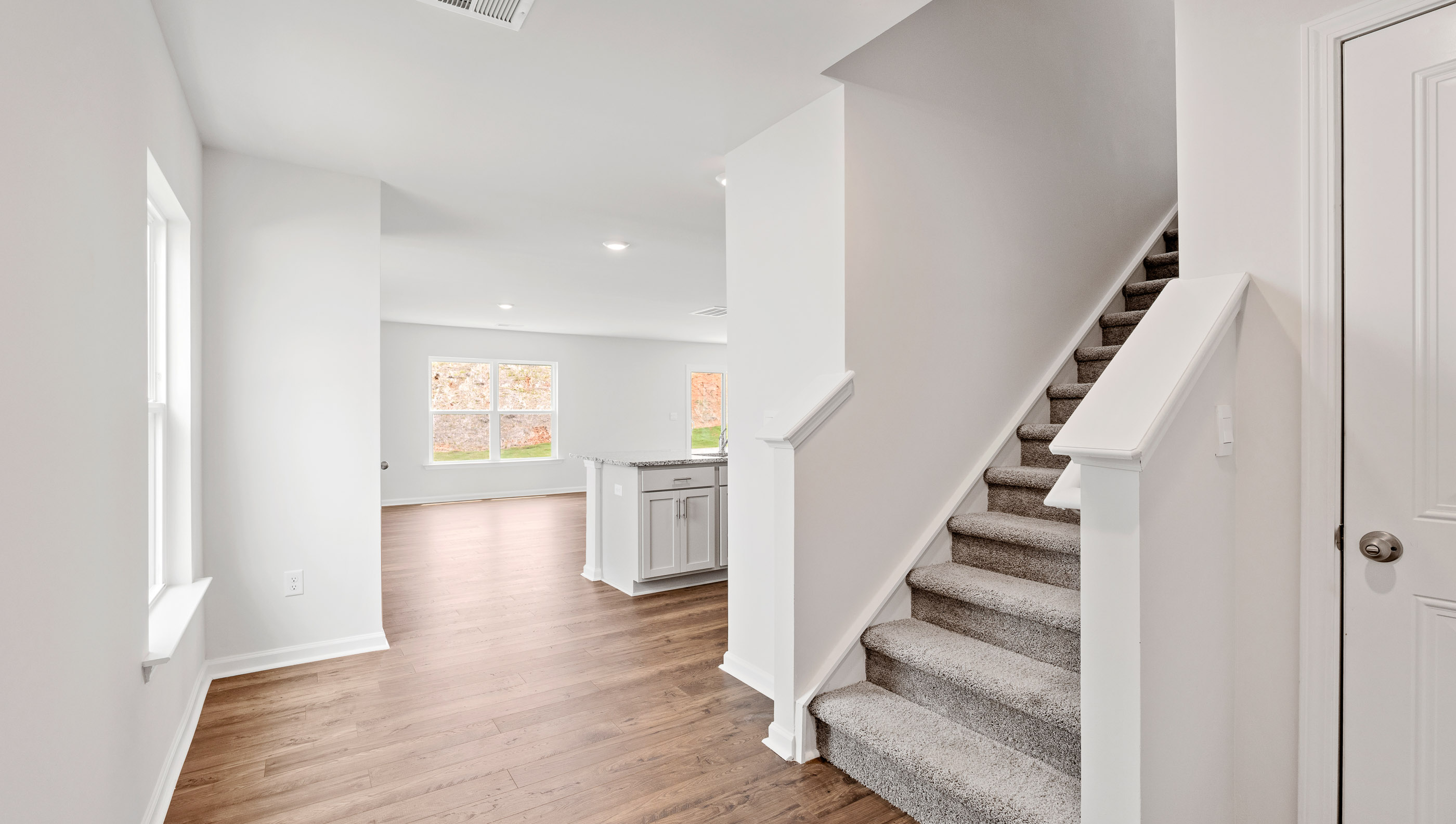 Stairway to second level.