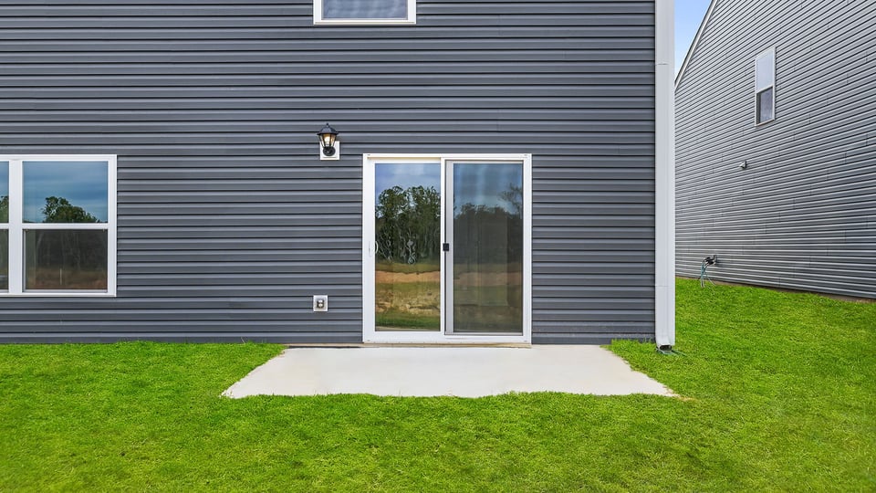 Exterior rear of home.