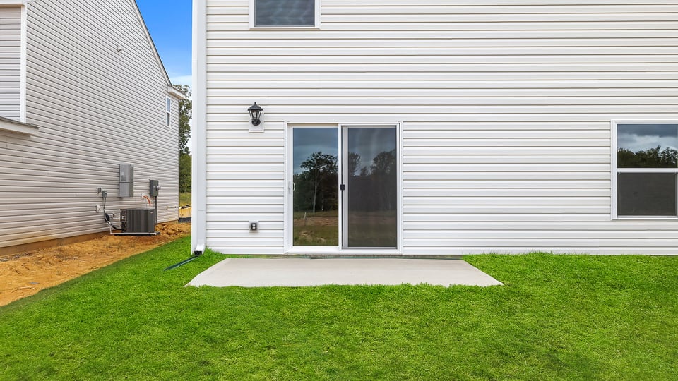 Exterior rear of home.