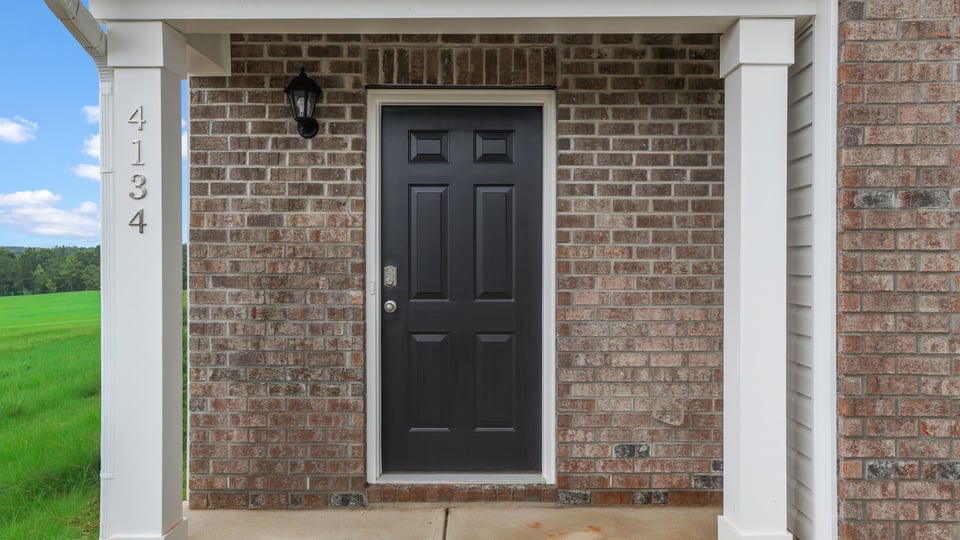 View of front door.