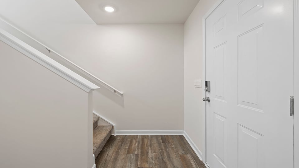 Stairs to second level.