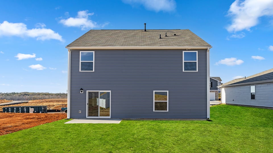 Exterior rear of home.