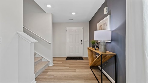 Hallway into home.