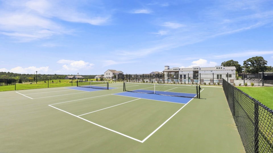 Pickleball courts at Baxter Village.
